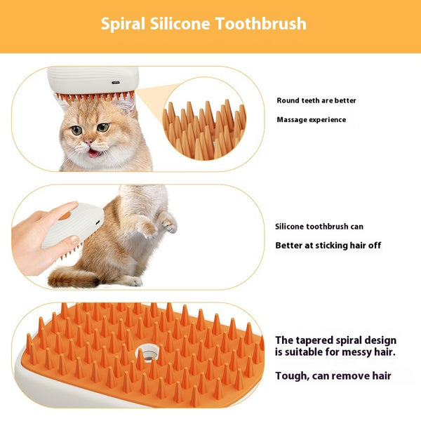 Pawlique SteamComb Elite — USB Rechargeable Steam Grooming Comb
