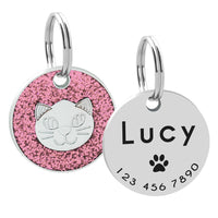 Pawlique PetTag Keychain — Personalized Round Pet ID Charm
