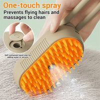 Pawlique SteamGroom Pro — 3-in-1 Electric Steam Pet Brush