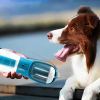 Pawlique WalkKit Pro — 3-in-1 Portable Dog Water Bottle with Food & Bag Dispenser