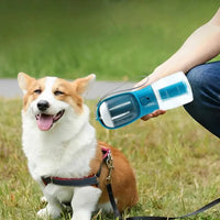 Pawlique WalkKit Pro — 3-in-1 Portable Dog Water Bottle with Food & Bag Dispenser