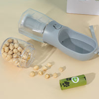 Pawlique WalkKit Pro — 3-in-1 Portable Dog Water Bottle with Food & Bag Dispenser