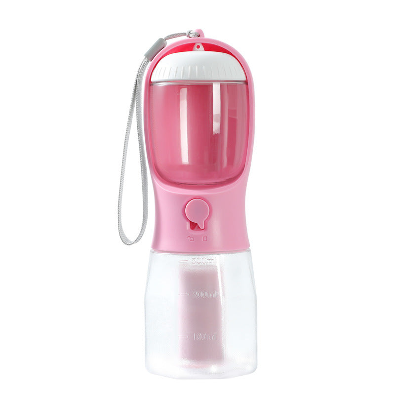 Pawlique WalkKit Pro — 3-in-1 Portable Dog Water Bottle with Food & Bag Dispenser