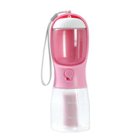 Pawlique WalkKit Pro — 3-in-1 Portable Dog Water Bottle with Food & Bag Dispenser