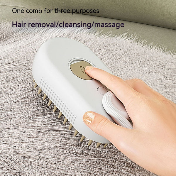Pawlique SteamGroom Pro — 3-in-1 Electric Steam Pet Brush